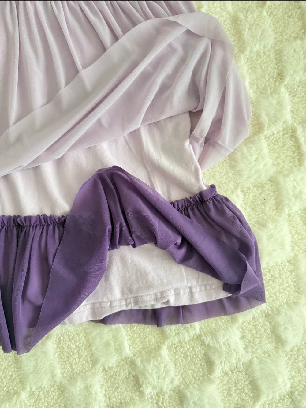 Hanna Andersson Lavender Layered Party Dress with Deep Purple Hem Size 4
